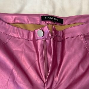 Strut & Bolt Pink Satin Pants